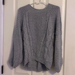 Gray long sweater